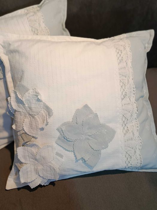 Set perne decorative alb/gri