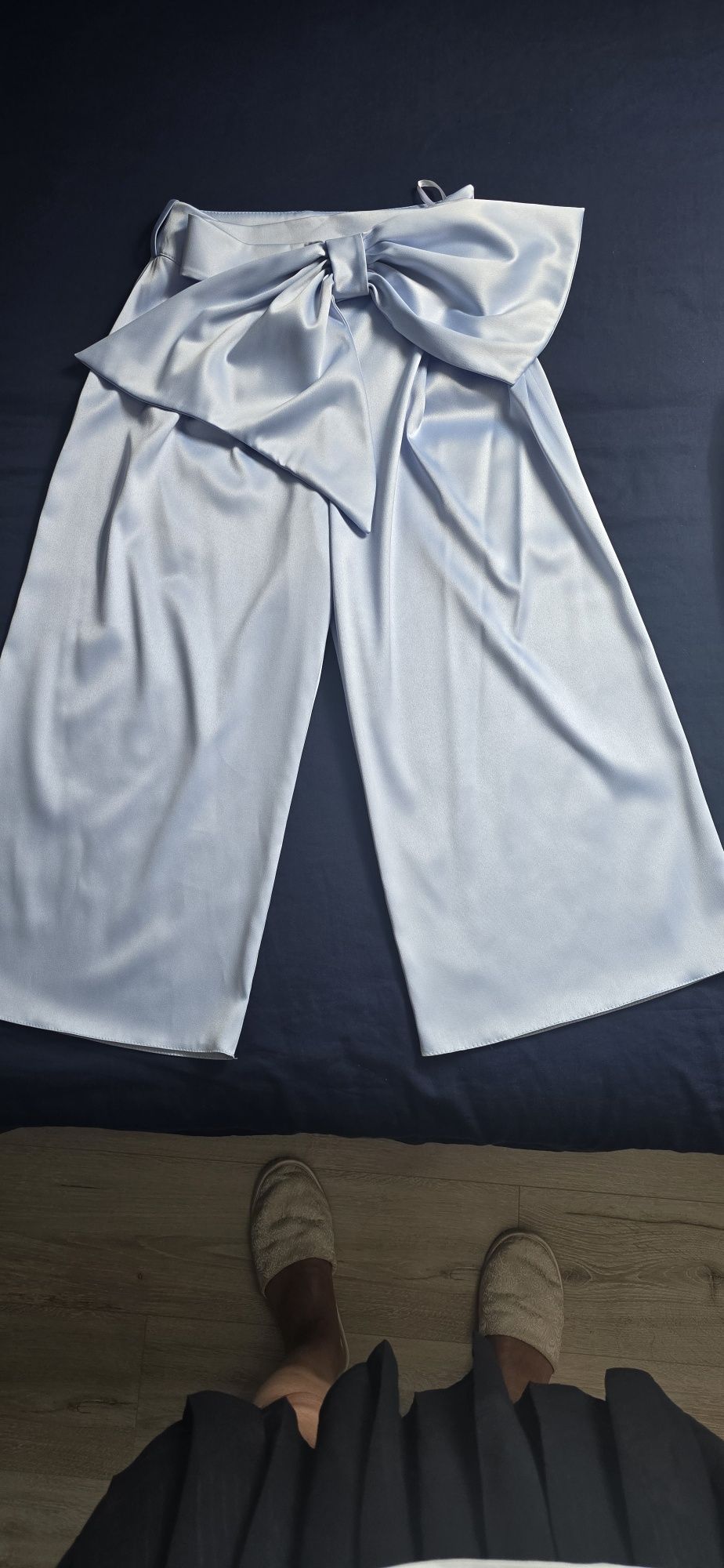 Compleu damă cu fusta și pantaloni 3/4 palazzo