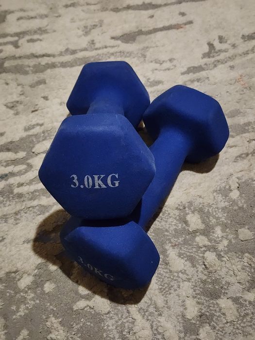 Гантели 3 кг прорезиненные