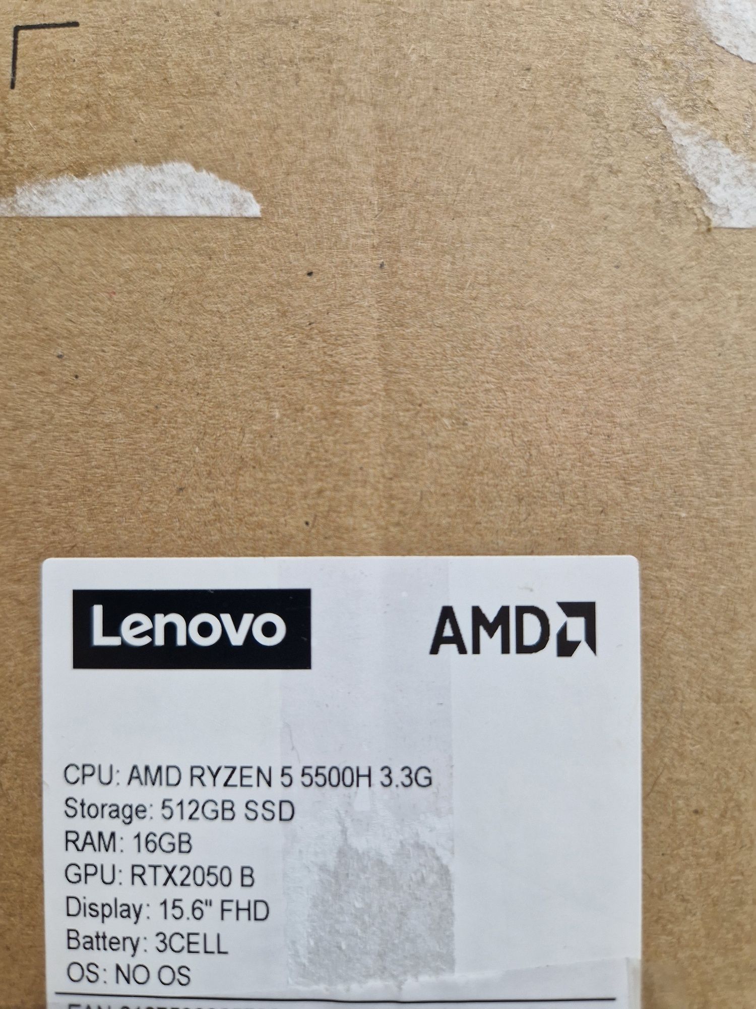 Laptop Lenovo AMD Ryzen 5 5500H SSD 512 GB Ram 16 GB #38536