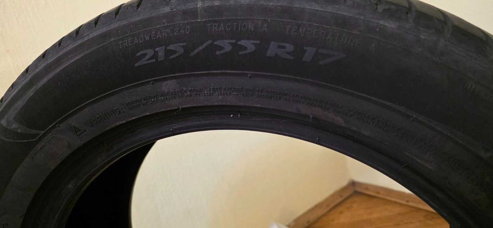 4бр Летни Гуми Michelin Primacy 3 215/55 R17 94V - 5.7mm