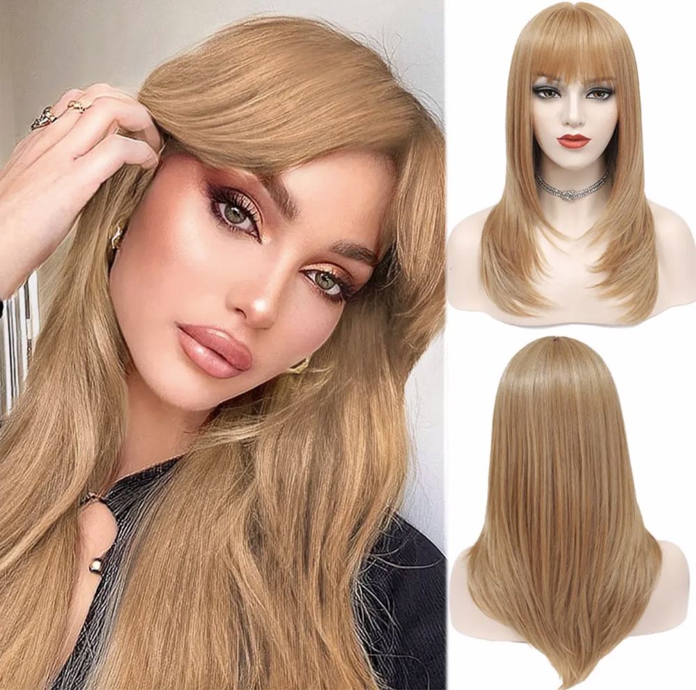 Peruca R264 Blonda Filata blond cenusiu Breton Scari