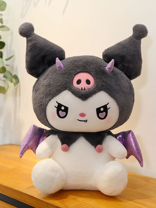 Jucarie de plus Kuromi 50cm, seria Hello Kitty Sanrio, Colectie NOUA