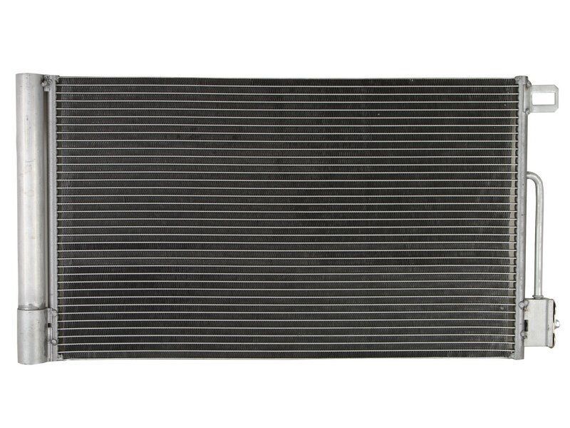 Condensator climatizare Alfa Romeo Giulietta (940), 04.2010-, motor 1.4 TB Multiair, 125 kw benzina, cutie manuala/automata, full aluminiu brazat, 590 (550)x335x16 mm, cu uscator si filtru integrat