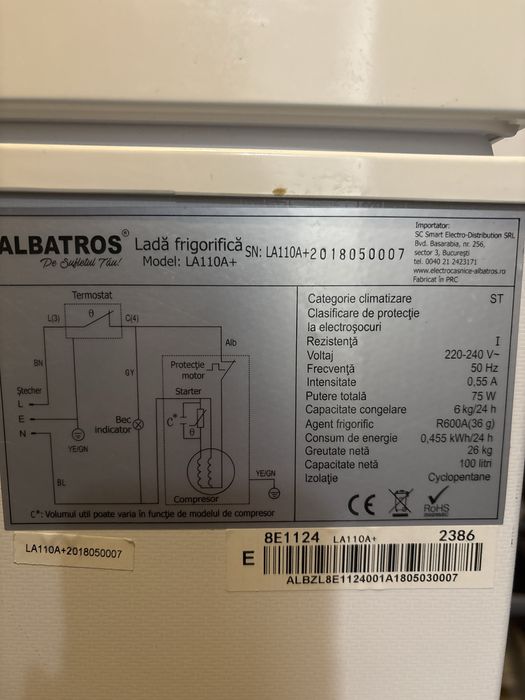 Vand lada frigorifica