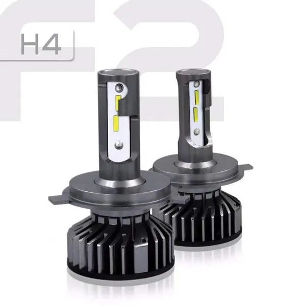 Комплект Умалени Лед Led Диодни Крушки H4 12-24V 72W