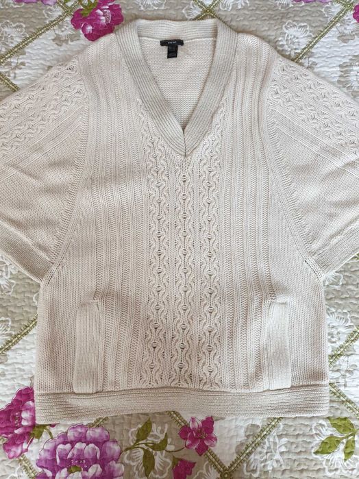 Tunica pulover cardigan mix lana Mango Zara Massimo Dutti
