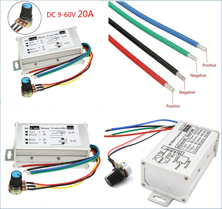 PWM 20A 10-60V - control regulat. Regulator de turatie motor cc