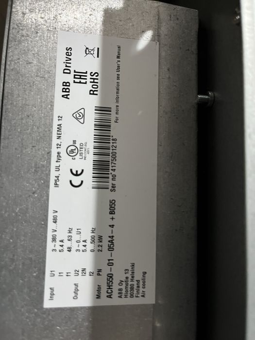 Convertizor frecventa ABB ACH 550