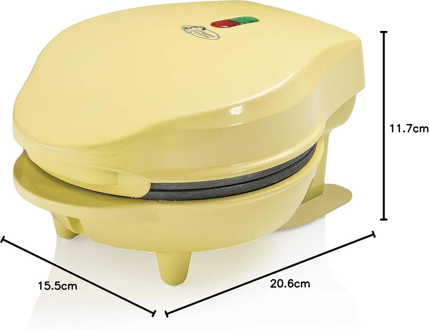 Гофретник Bestron Mini, Малък Гофретник с Незалепващо Покритие, 550W