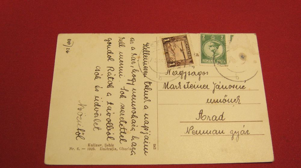 Ilustrata veche,carte postala,Sebis,jud.Arad,1926