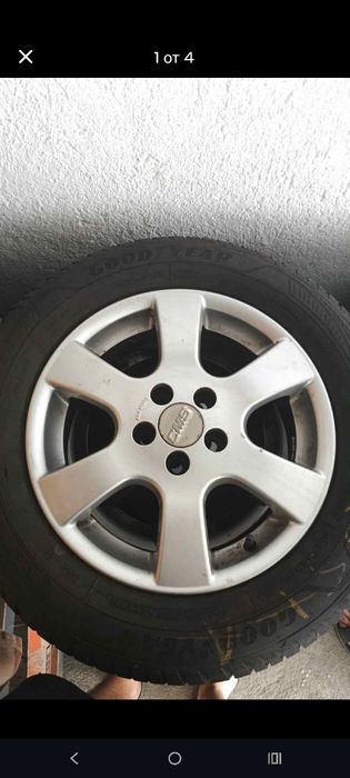 Алуминиеви джанти за Volkswagen 15 цола.Гумите са dot  0424година