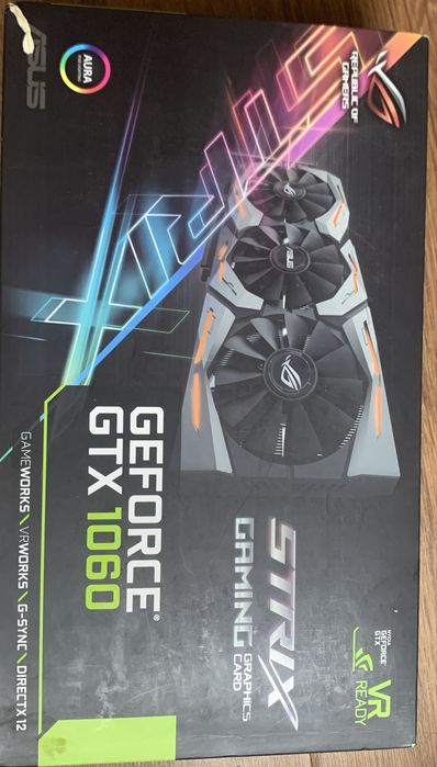 Видеокарта Asus Rog Strix gtx 1060 6gb