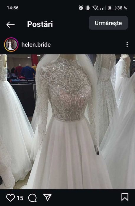 Rochie de mireasa printesa Amore Novias