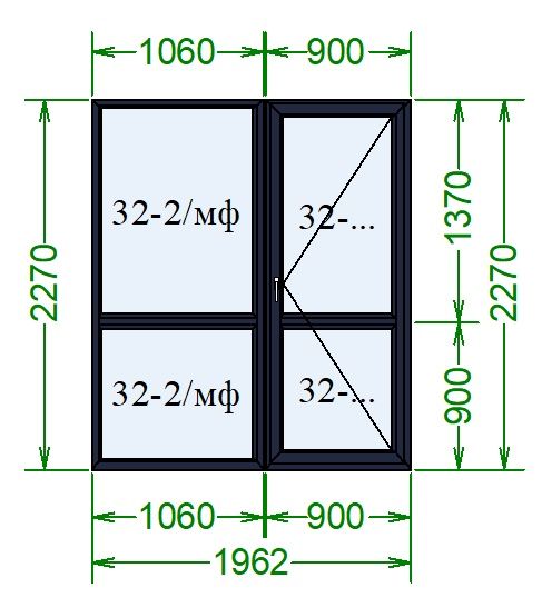 Окно с балконной дверью НИЖЕ СЕБЕСТОИМОСТИ ОТ ЗАВОДА!