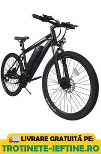 Bicicleta Asistata Electric cu Motor 250W, Viteza max 35km/h, Roata 26