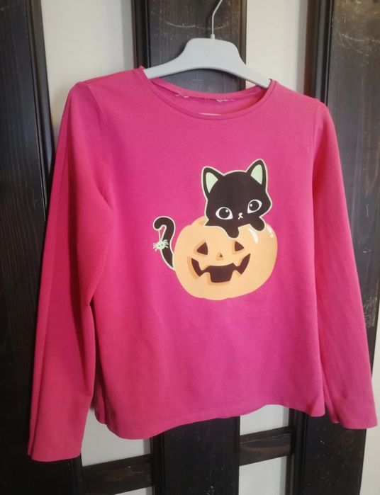 Bluza bumbac cu imprimeu H&M 134-140