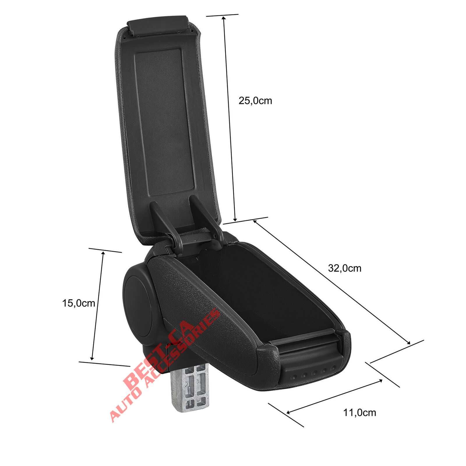 Cotiera auto dedicata textile negru pentru Opel Astra J 2009-2015 Nou