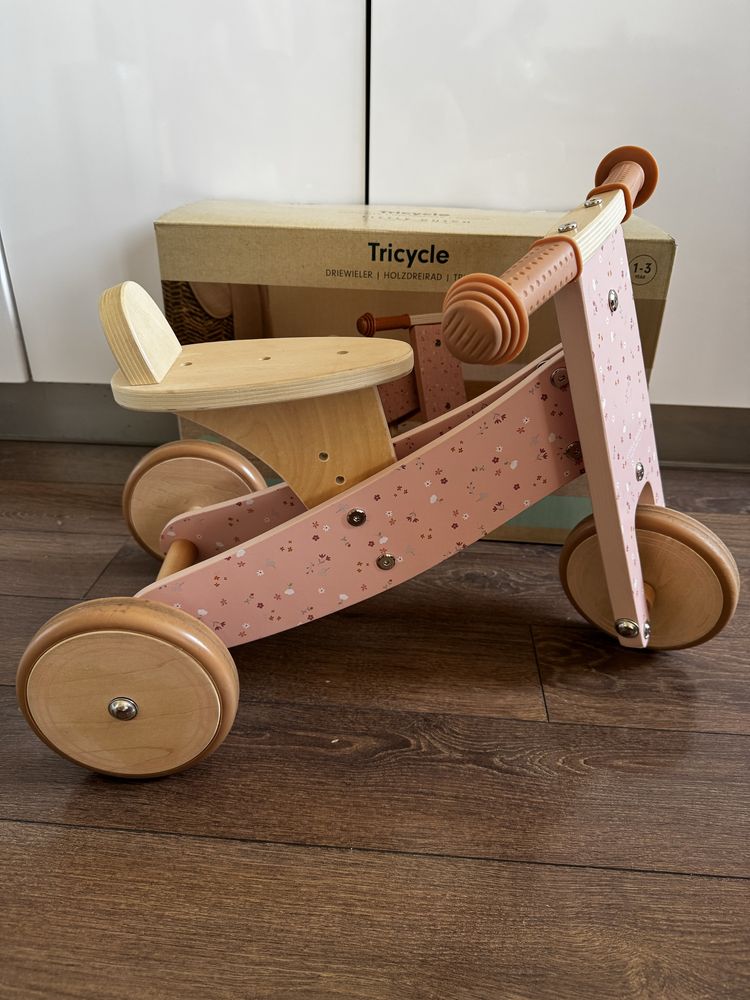 Дървена Триколка Little Dutch Pink FSC