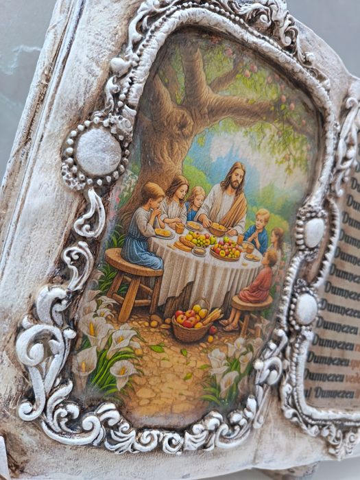 Tablou-icoană tip carte cu suport