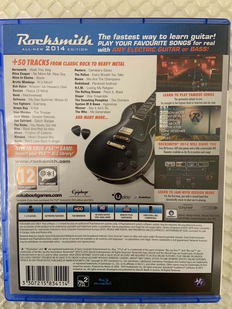 Rocksmith 2014 edition ps4