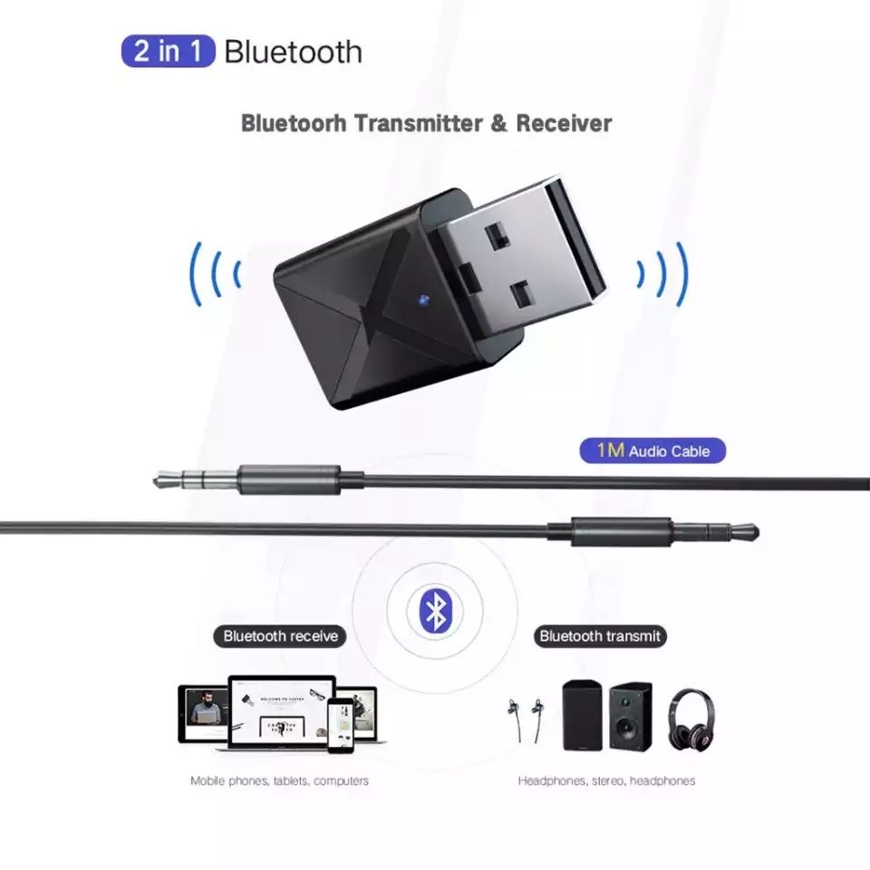 Блютуз адаптер приёмно-передающий. Bluetooth transmitter receiver adap