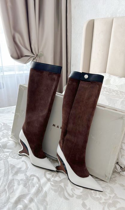 Сапоги  замша , осень -вечна