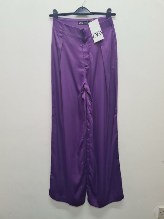 Дамски панталон ZARA – S размер, сатенен