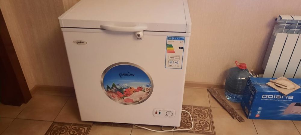 Морозилка напольная Orion 160 литров 80 тыс тенге. В хорошем состоянии