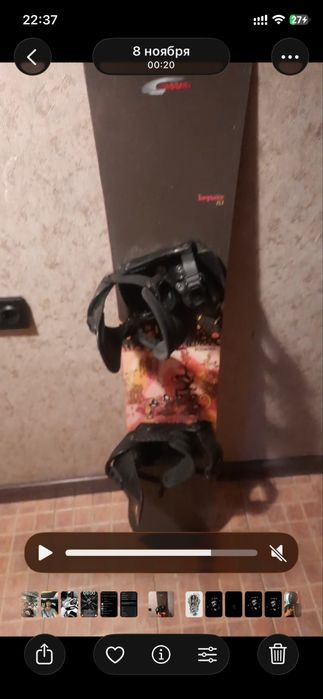 Сноуборда размер 153