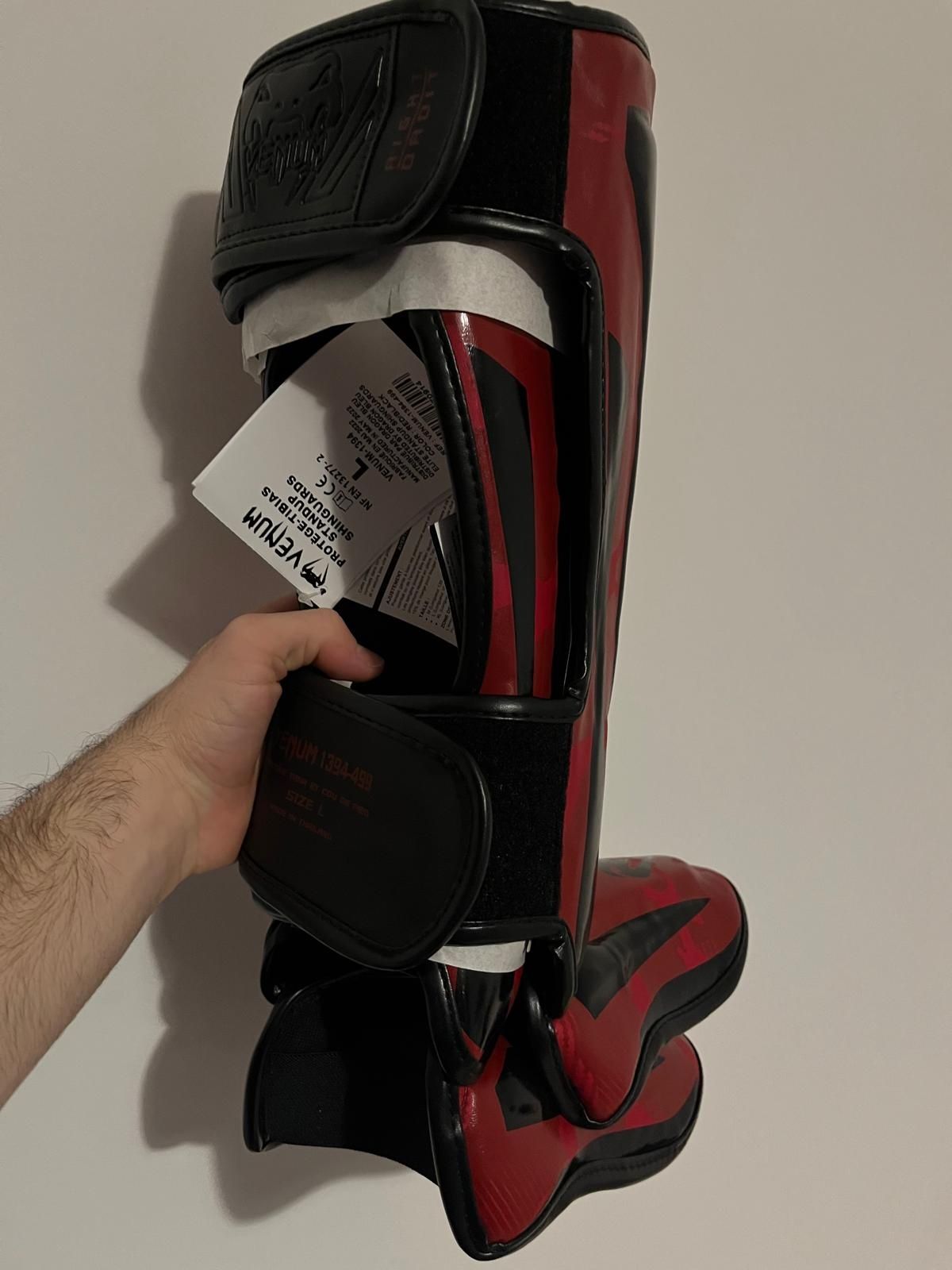Tibiere kickbox venum elite standup-Red Camo noi