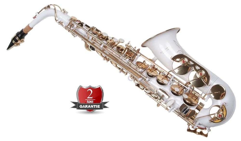 Saxofon Alto Karl Glaser ALB + AURIU NOU curbat Saxophone Germania