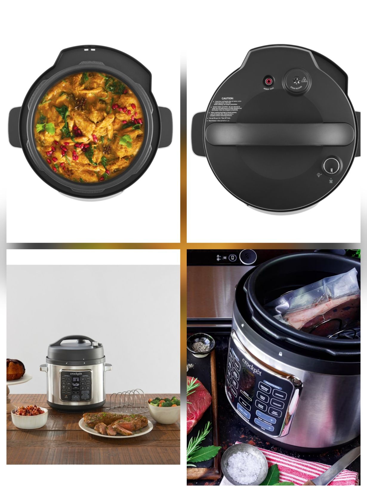 Мултикукър  под налягане Crock-Pot Turbo Express,5.6л,1400W,15програми