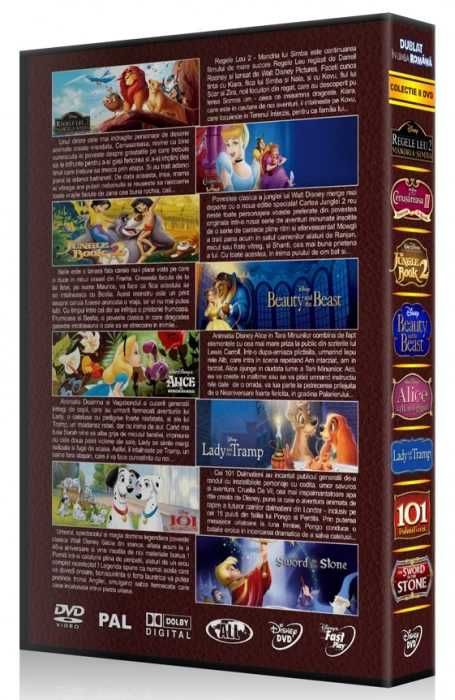 Colectie Desene Animate Disney vol.3 - 8 DVD dublate in limba romana