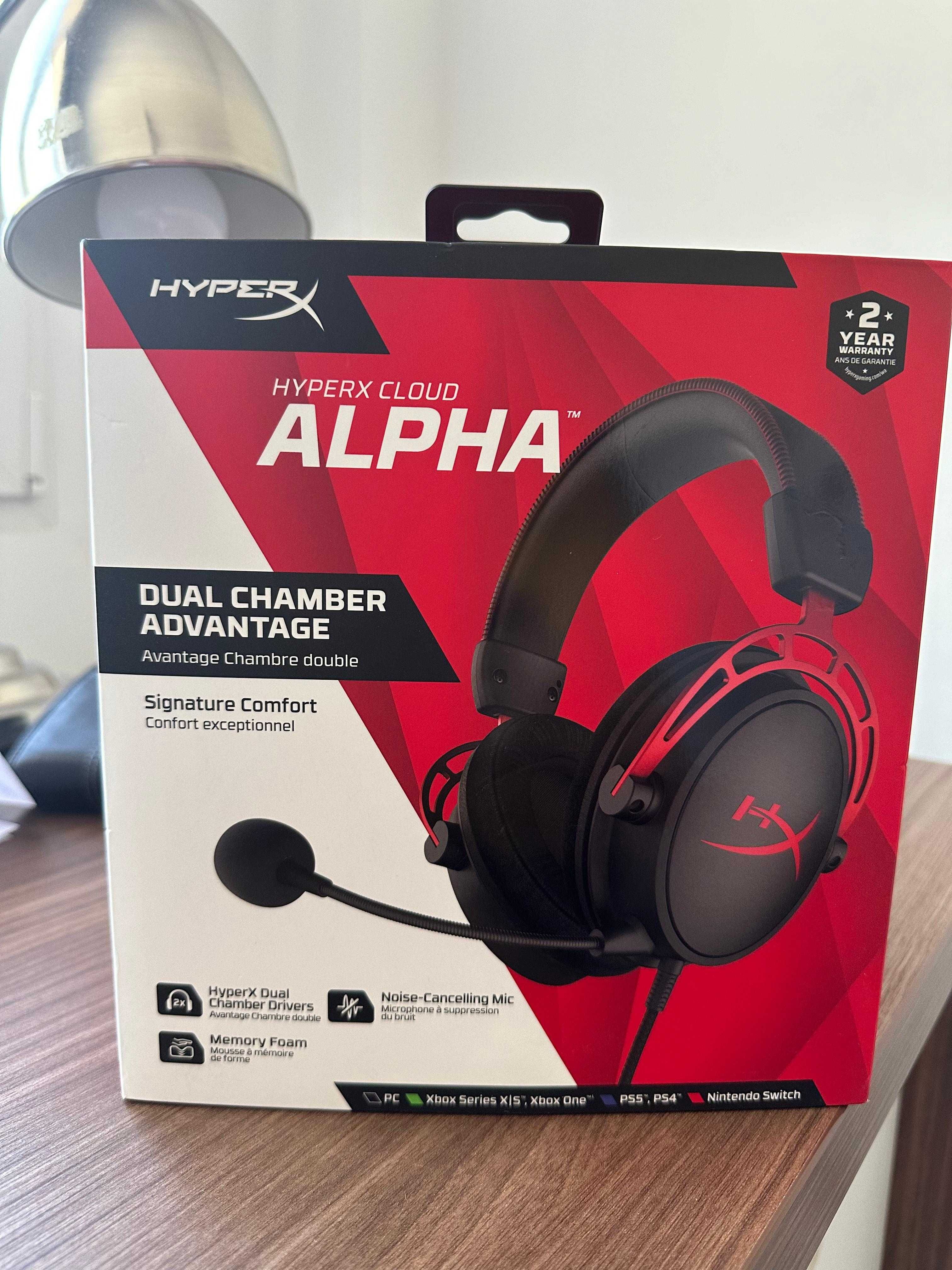 Casti Gaming HyperX Cloud Alpha Red