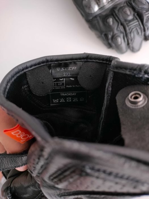 Vand manusi moto piele lungi racing SECA trackday, 2XL