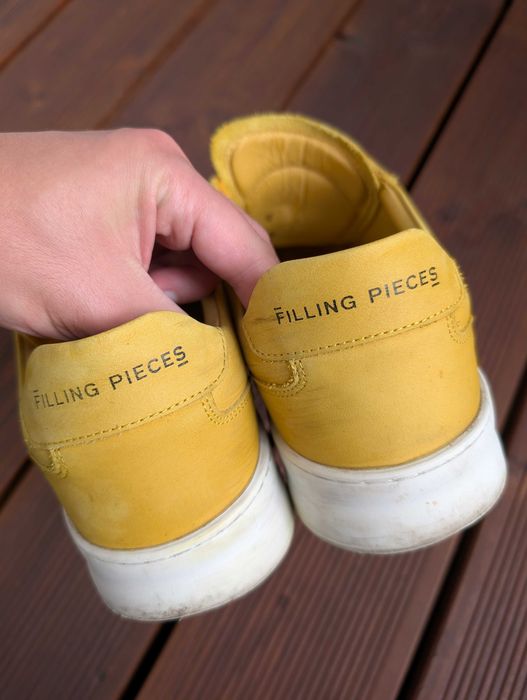 Adidasi Filling Pieces Mondo Low Ripple, galbeni, piele, marime 42