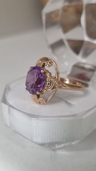 Vintage оригинален Съветски златен пръстен СССР