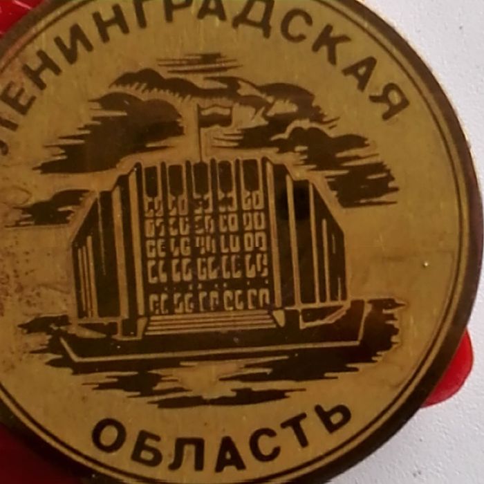 Шайба-медаль подарочная "правительство ленинградская область