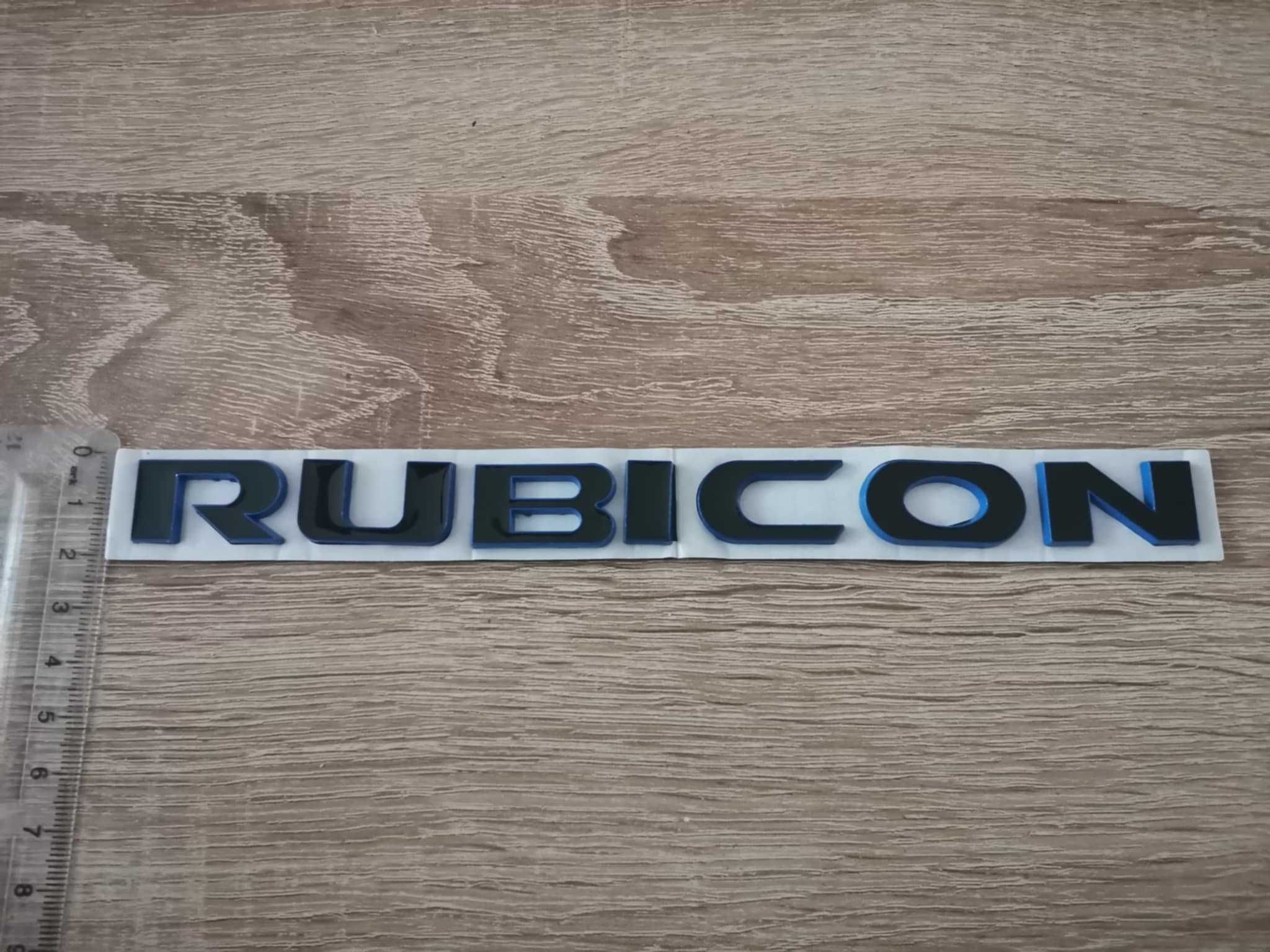 черен надпис емблема Jeep Rubicon