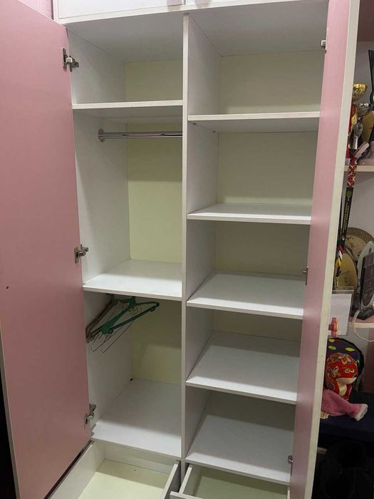 Детский мебельный гарнитур. Кровать с матрасом + шкаф + тумба