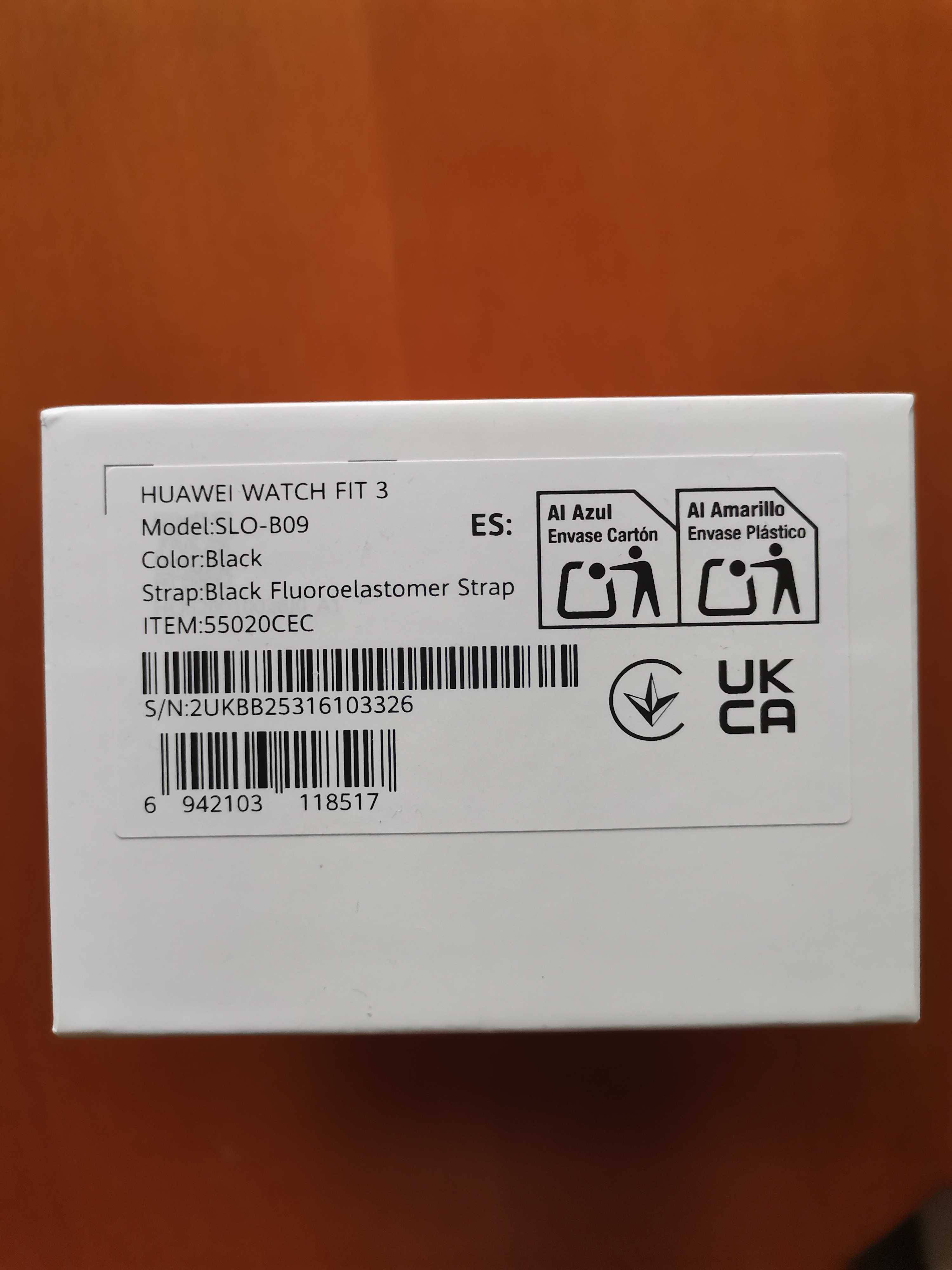 Смарт часовник Huawei Watch Fit 3(чисто нов)