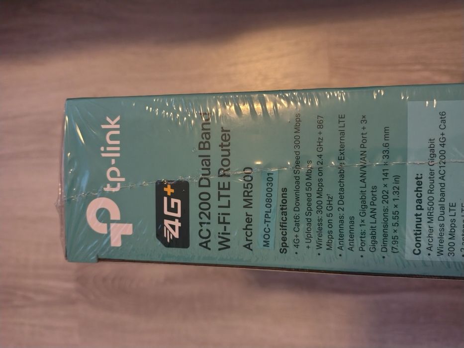Sigilate Routere Tp link 4G+ MR500 libere de rețea