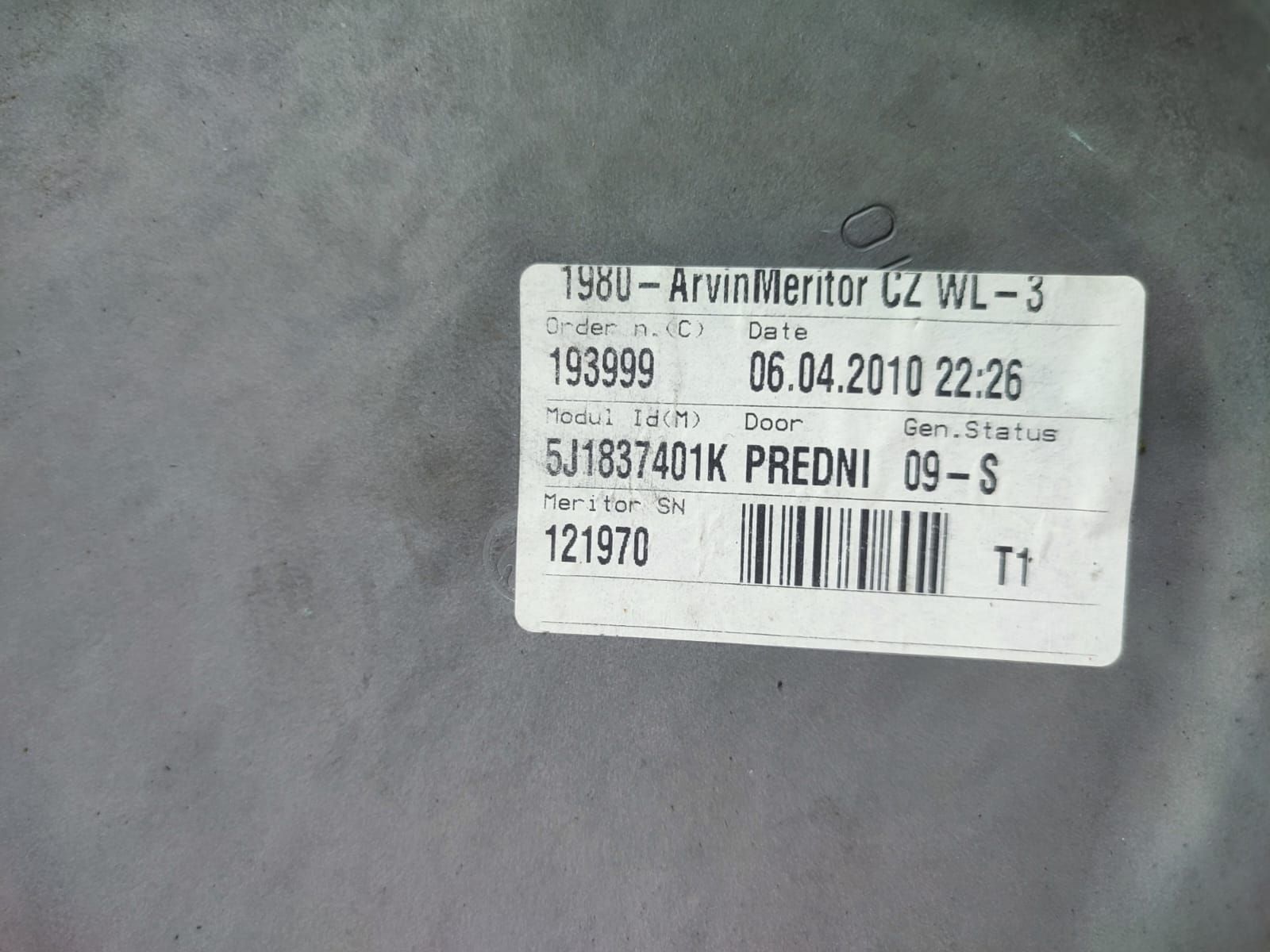Macara stanga fata 5j1837401k Skoda Fabia 2 [facelift] [2010 - 2014]
