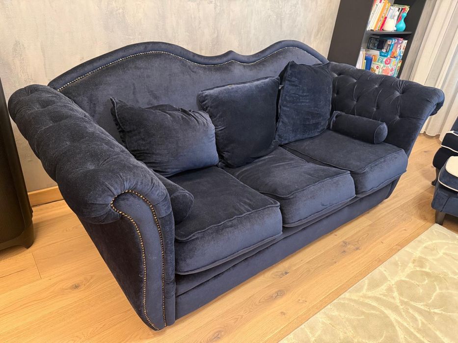 Set: 1 fotoliu  si canapea extensibilă