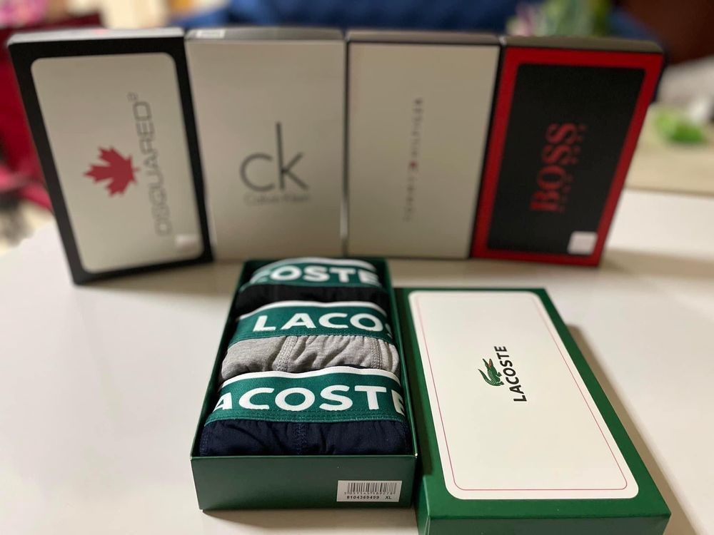 boxeri 3 la set Lacoste