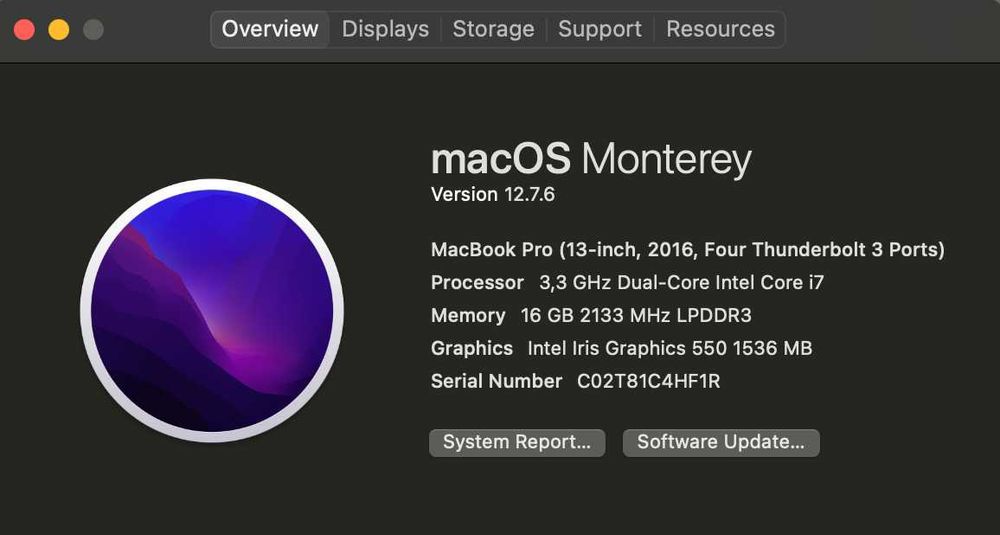 macbook Pro touchbar 2016 1TB SSD