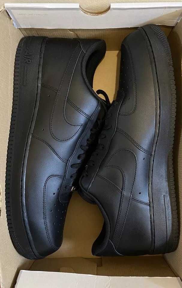 (от/до 36-47 номер) Nike Air Force 1 07' Triple Black