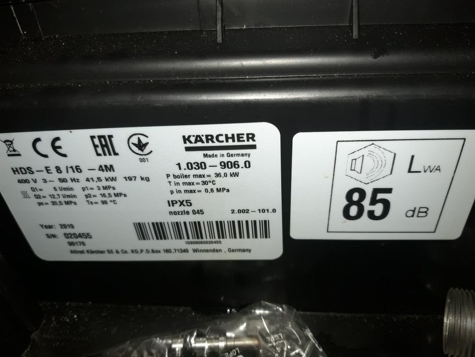Pompa de spalare apa calda Karcher HDS E8/16