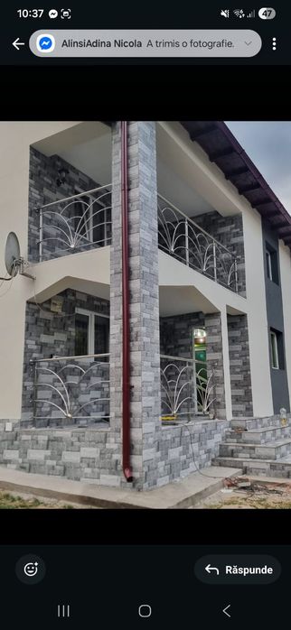 Balustrada din inox si lemn